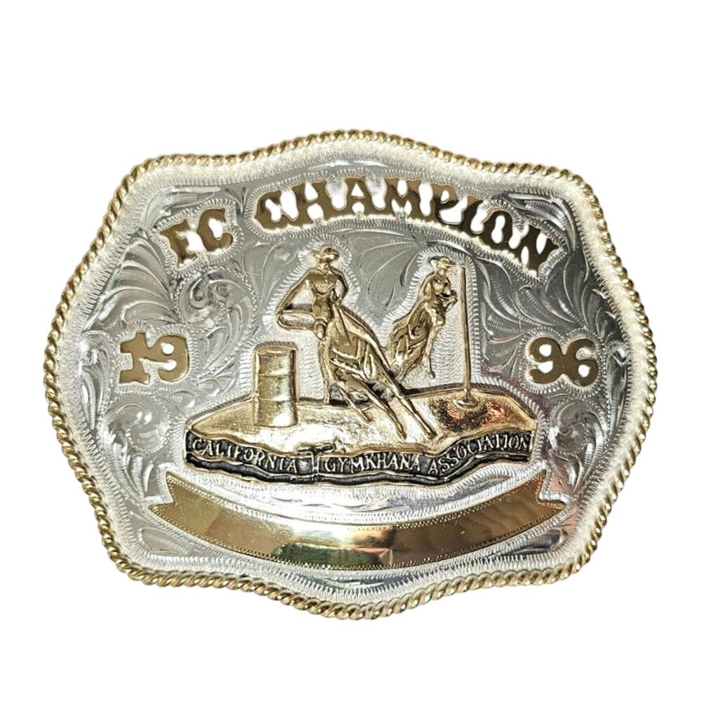 Vintage 1996 California Gymkhana Association Rodeo Champion Belt